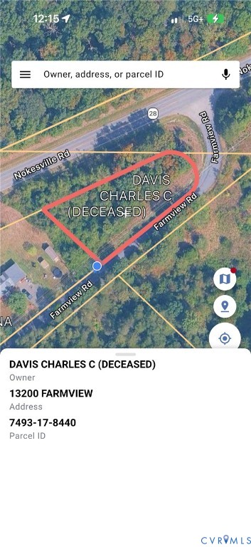 Property Tax Map. Identifying the ownership status, official address, and parcel identification number for the property