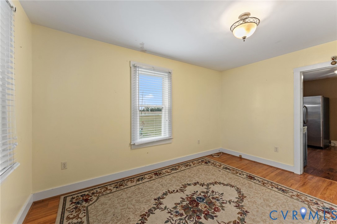 Family Room with laminate floors.