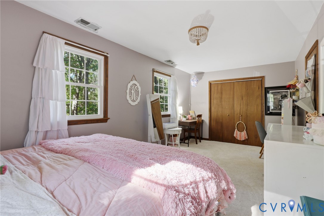 Two closets for more storage space