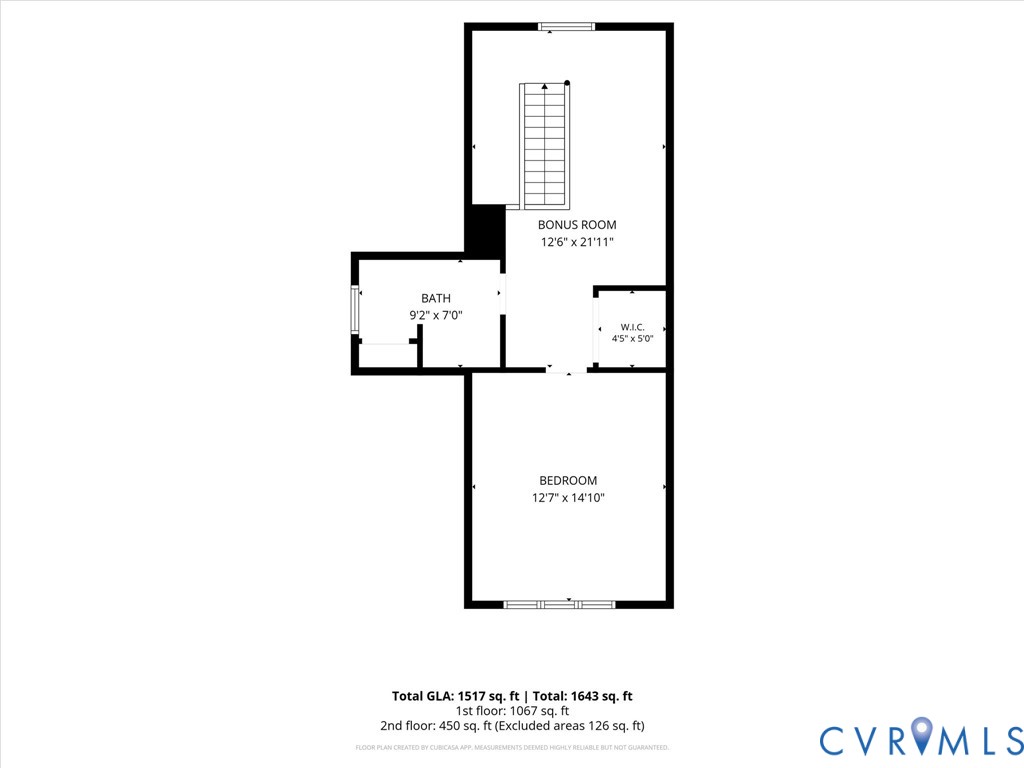 Floor plan - upper level