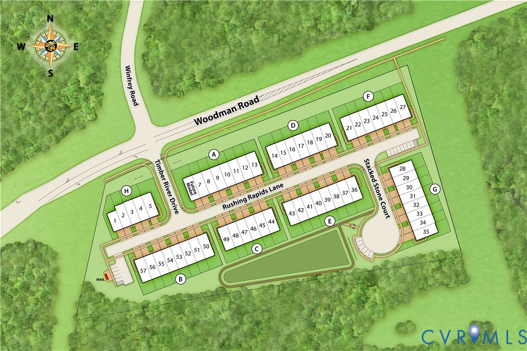 10965 Rushing Rapids Lane, River Mill Townhomes, Glen Allen, VA 23059
