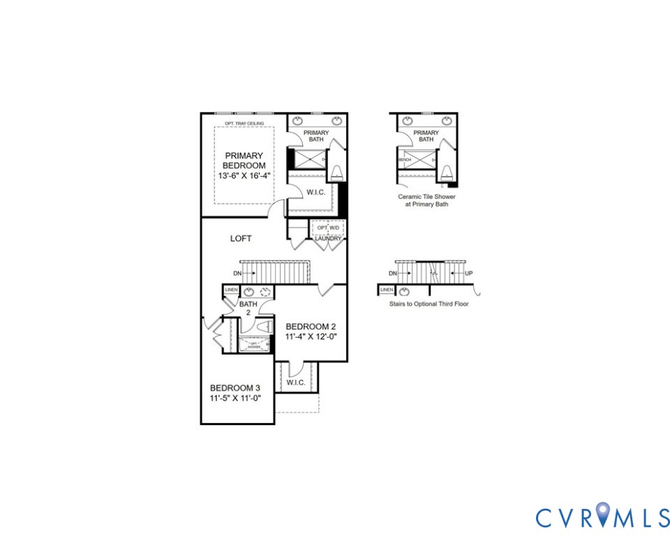 Second Floor w/ available structural options.