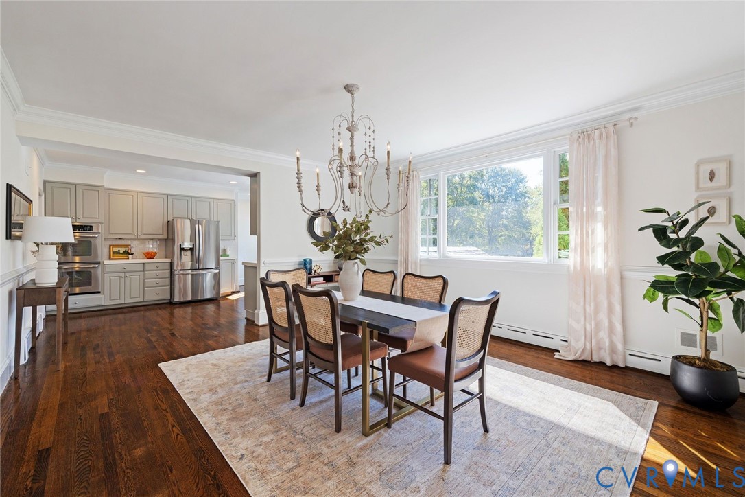 Ideal flow between kitchen and living spaces.