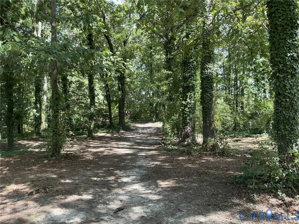 Trail head leading to 1/2 mile of walking, biking, and ATV trails