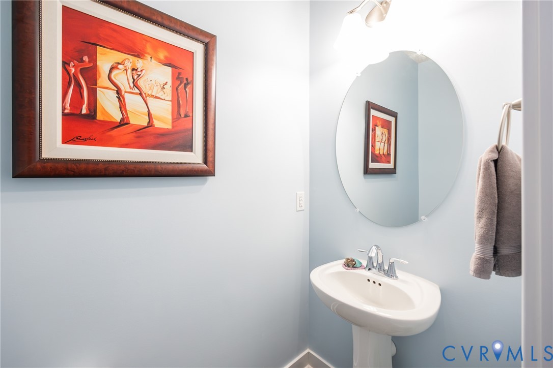 Downstairs half bath