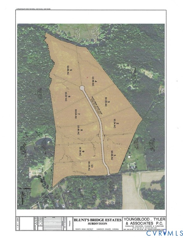 Blunts Bridge subdivision lots layout