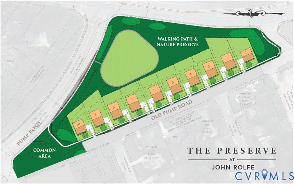 Site Plan. Illustrating the plot boundaries and designated open space for the property
