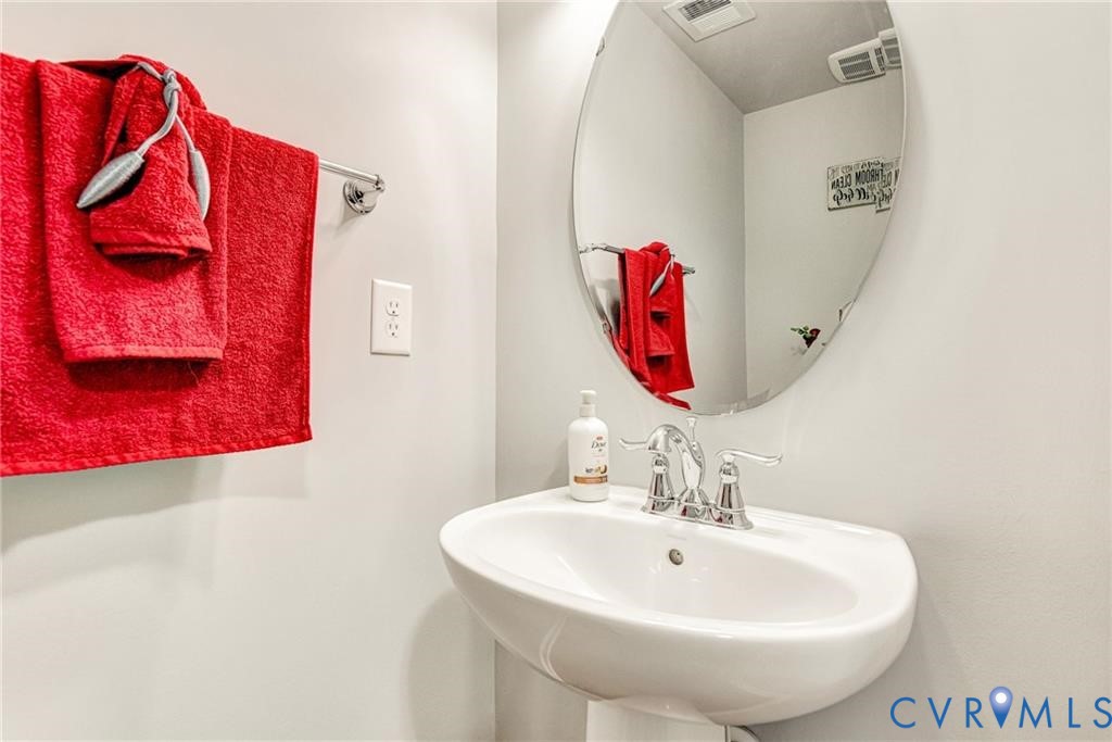 Bathroom with visible vents and a sink