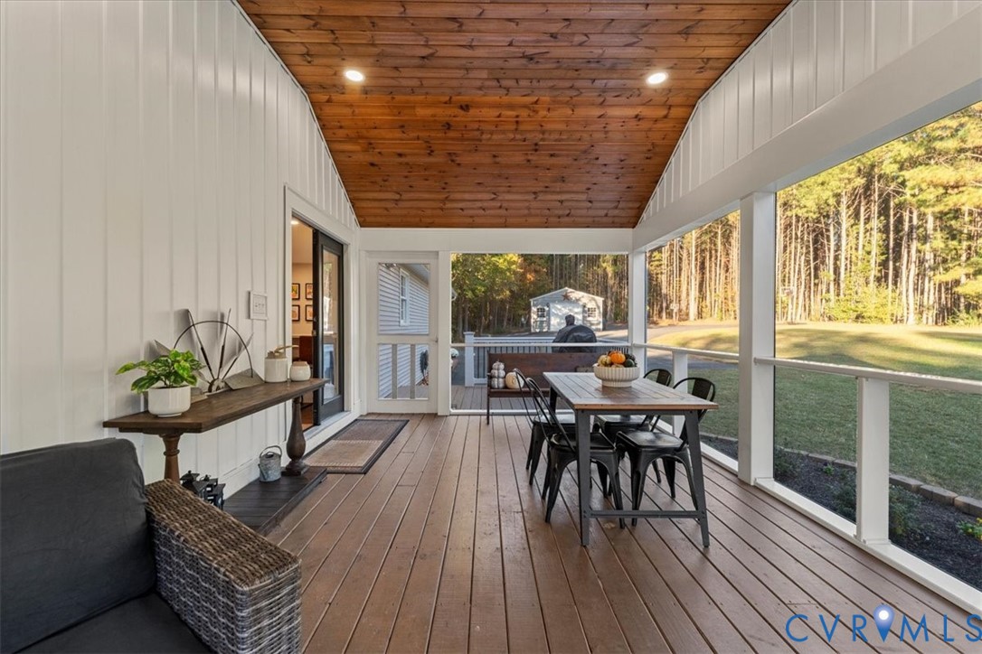 Screened porch