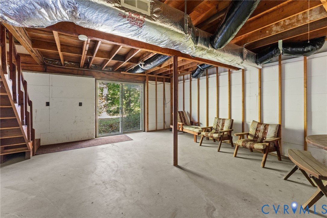Full unfinished walk-out Basement.