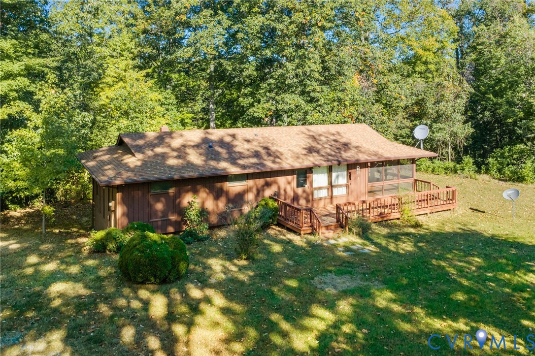 Redwood Rancher in the Town of Kinsale situated on 10.17 Acres on Kinsale Creek.
