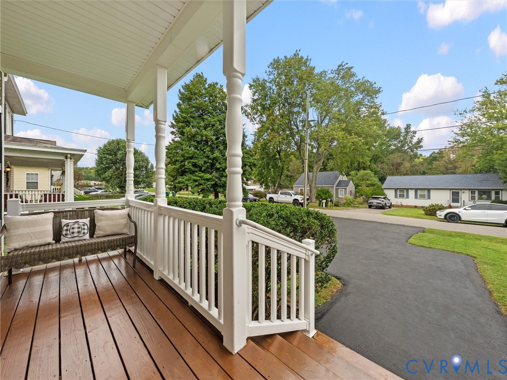Covered front porch