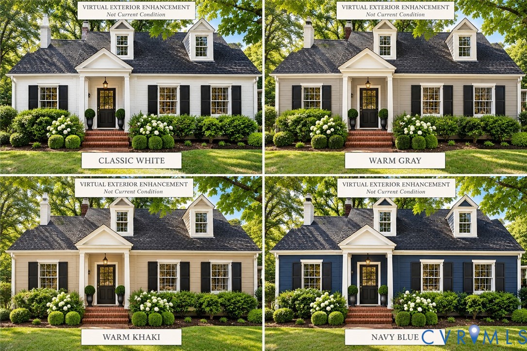 Virtual Exterior Enhancement. Illustrating potential color scheme options for the property Virtual Exterior Enhancement. Illustrating potential color scheme options for the property