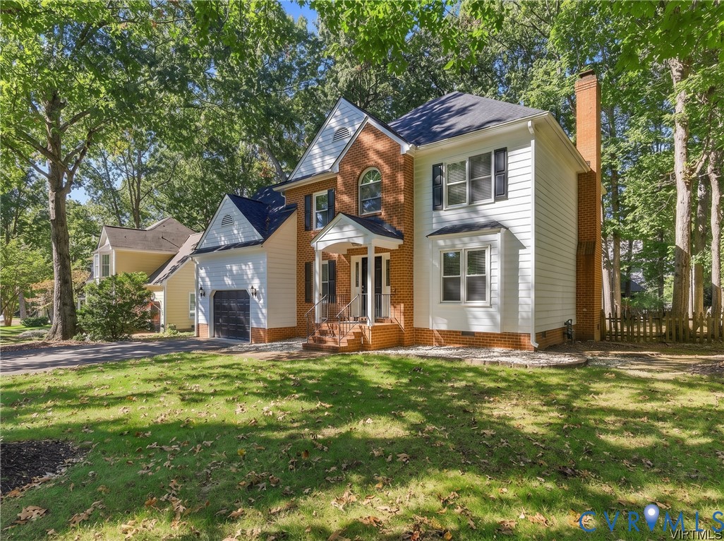 This two story home offers 4 bedrooms and 2.5 bathrooms over 2,048 square feet.