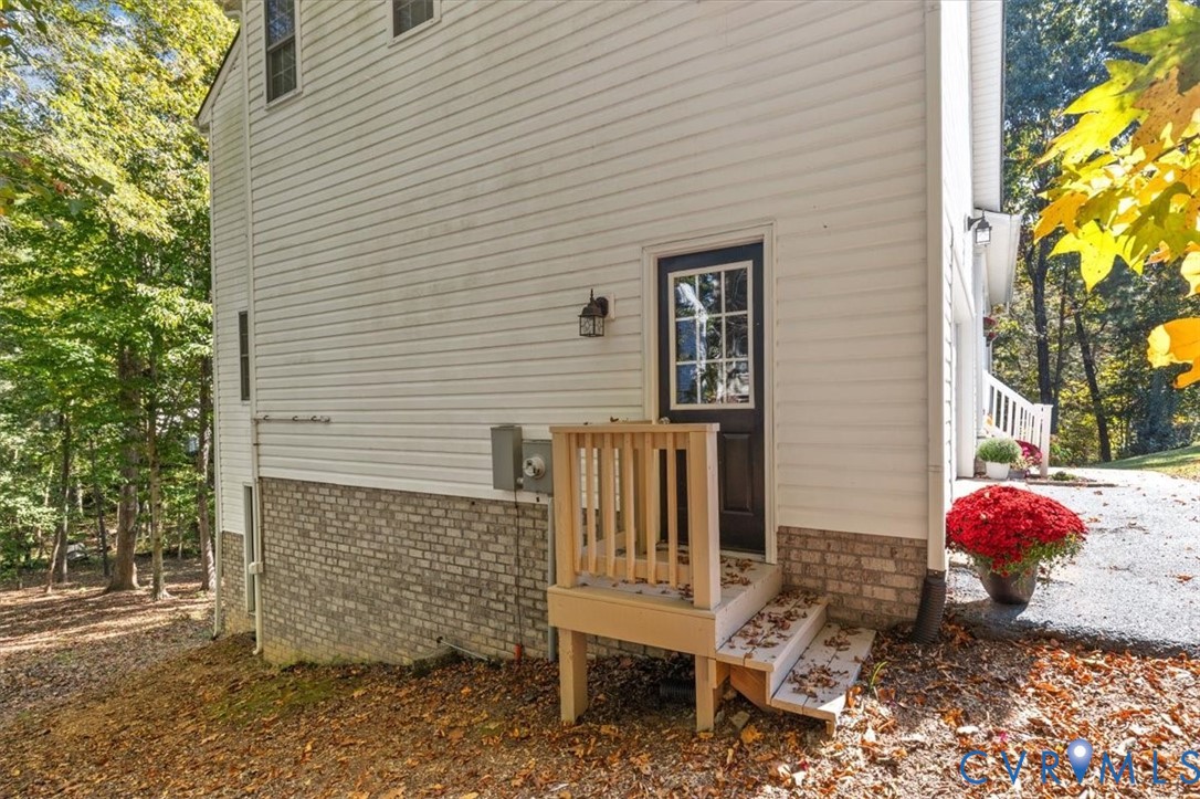 Pedestrian door to Garage