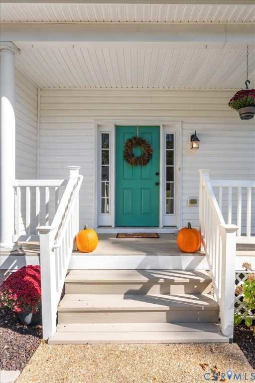 Covered front porch