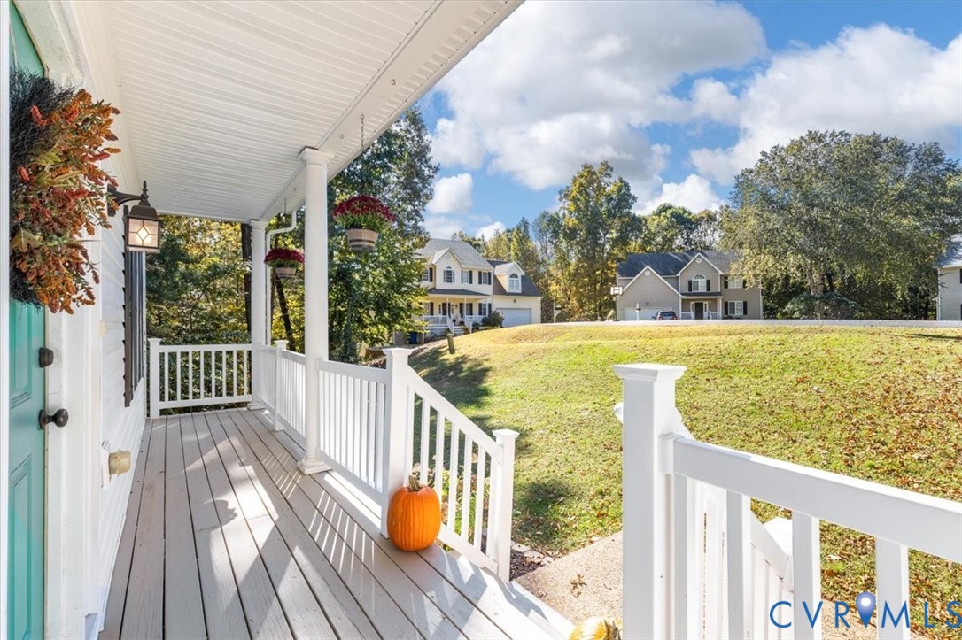 Covered front porch
