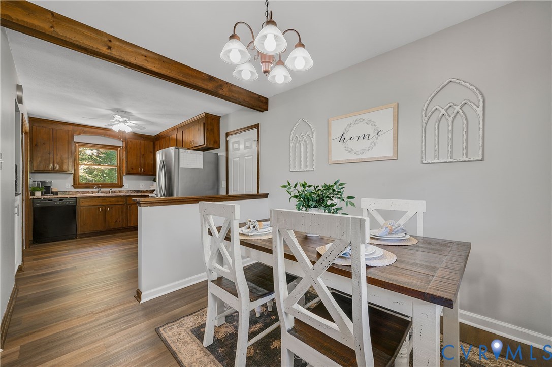 Dining into Kitchen, Full pantry to the left. Garage door to the right. Dining into Kitchen, Full pantry to the left. Garage door to the right.