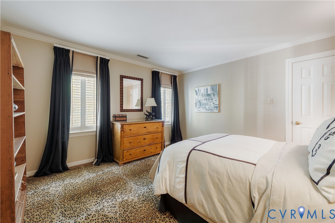 Bedroom Four with plantation shutters