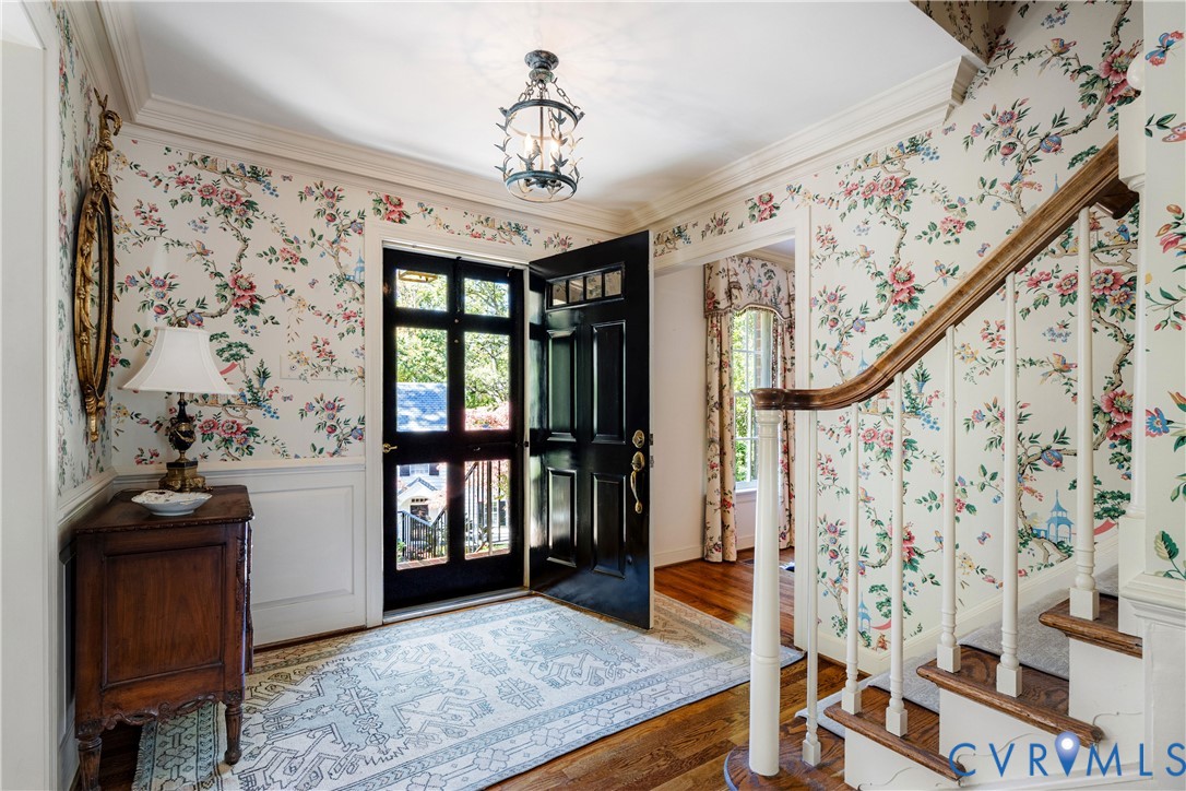 View toward the front door