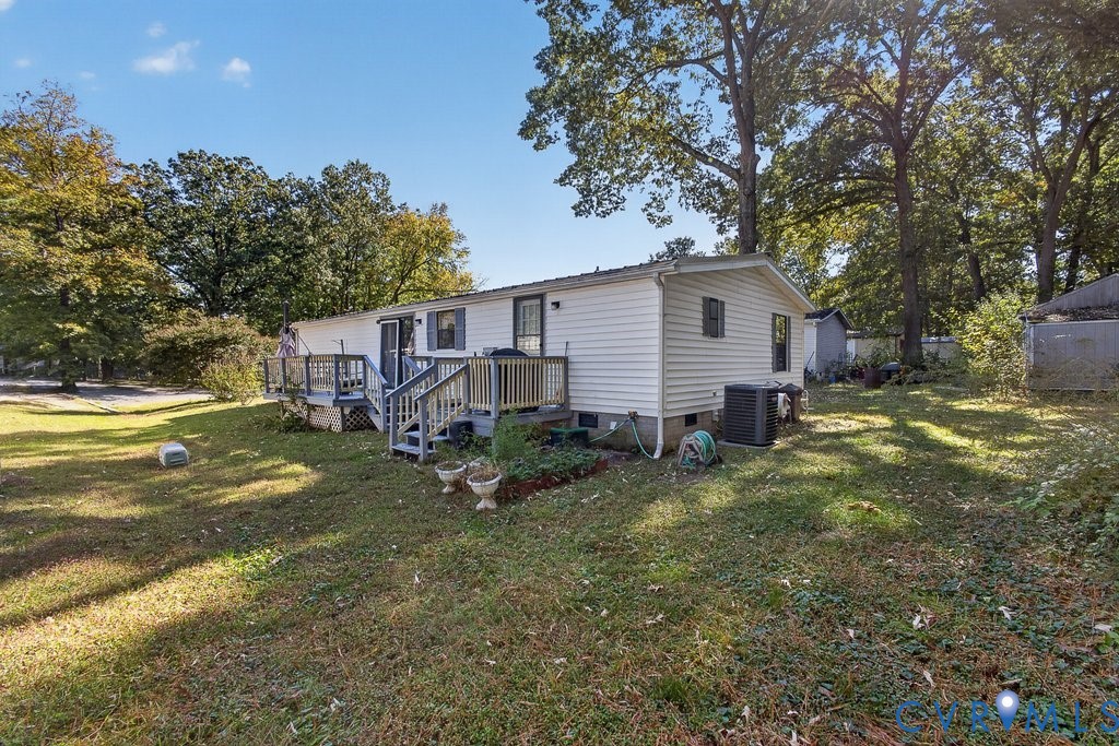 Exterior view, back of home