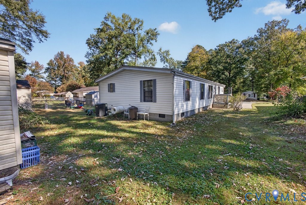 Exterior view, side of home