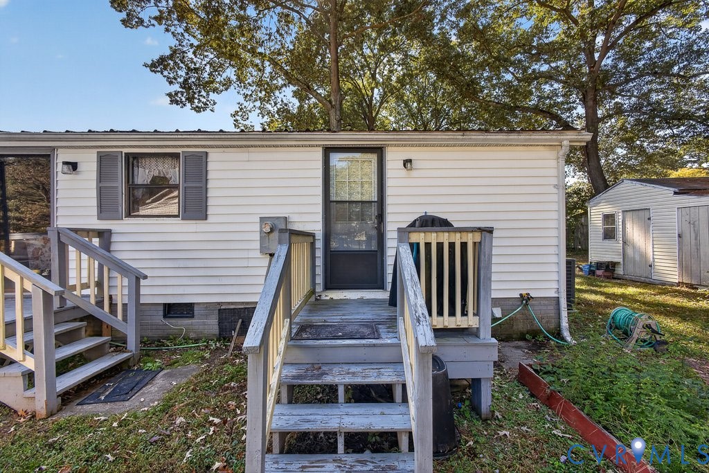 Exterior view, back of home