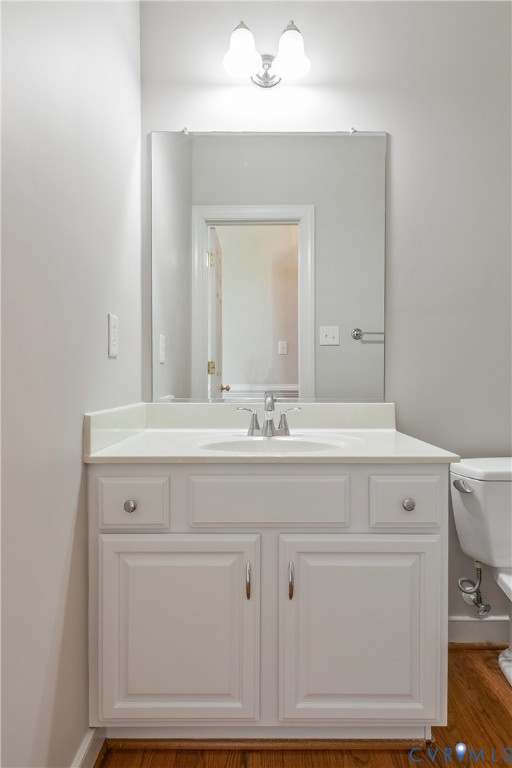 Powder room on first floor