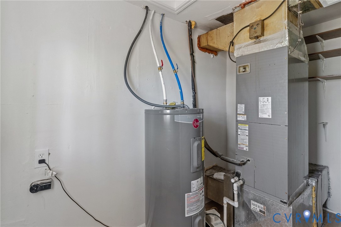 Water heater and HVAC system present