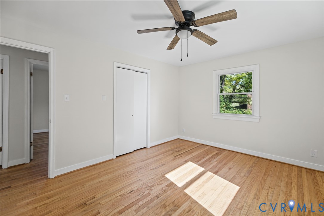 Bedroom 1 hardwood floors