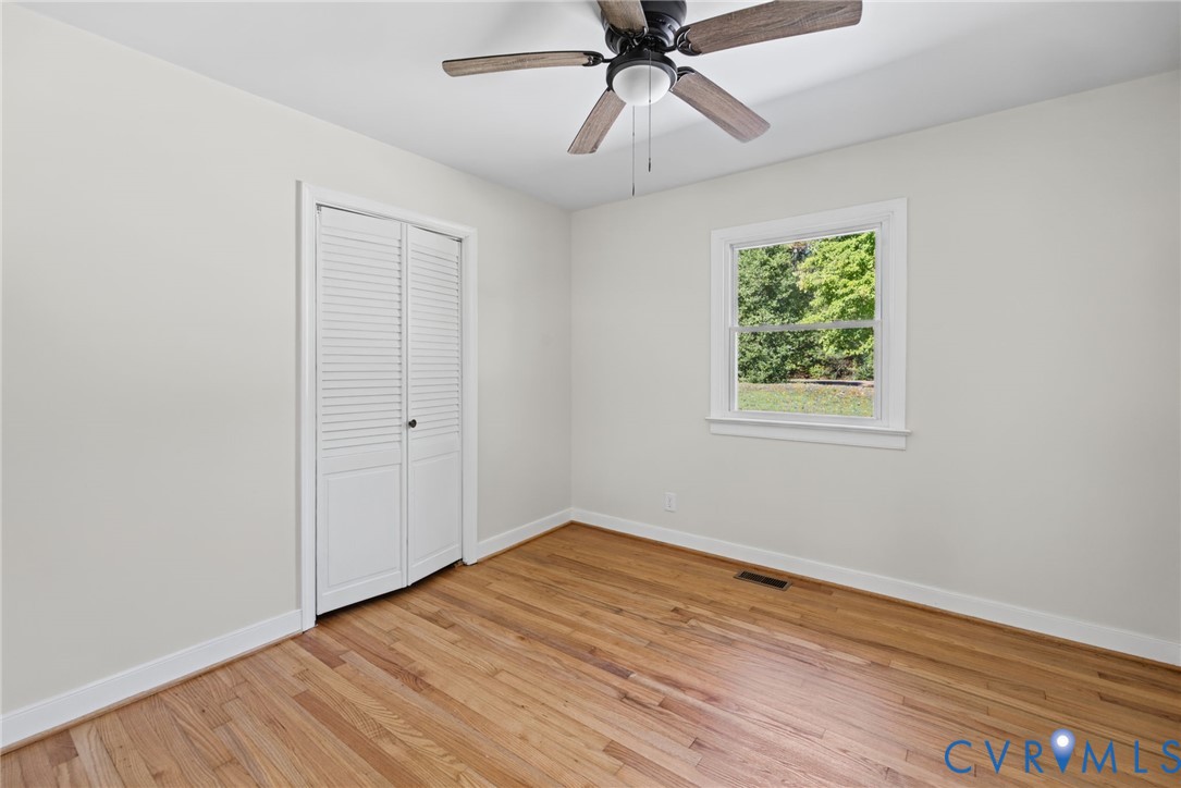 Bedroom 3 hardwood floors