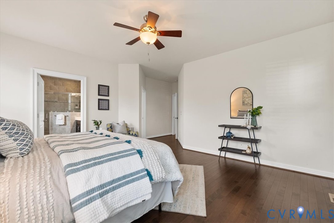 Ceiling Fan and HWD Floors