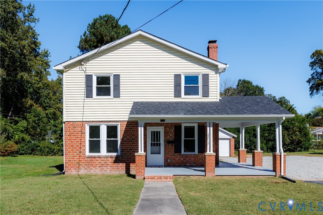 Front of home with large covered front porch
