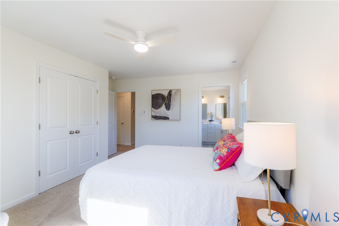 Primary bedroom with ensuite bath