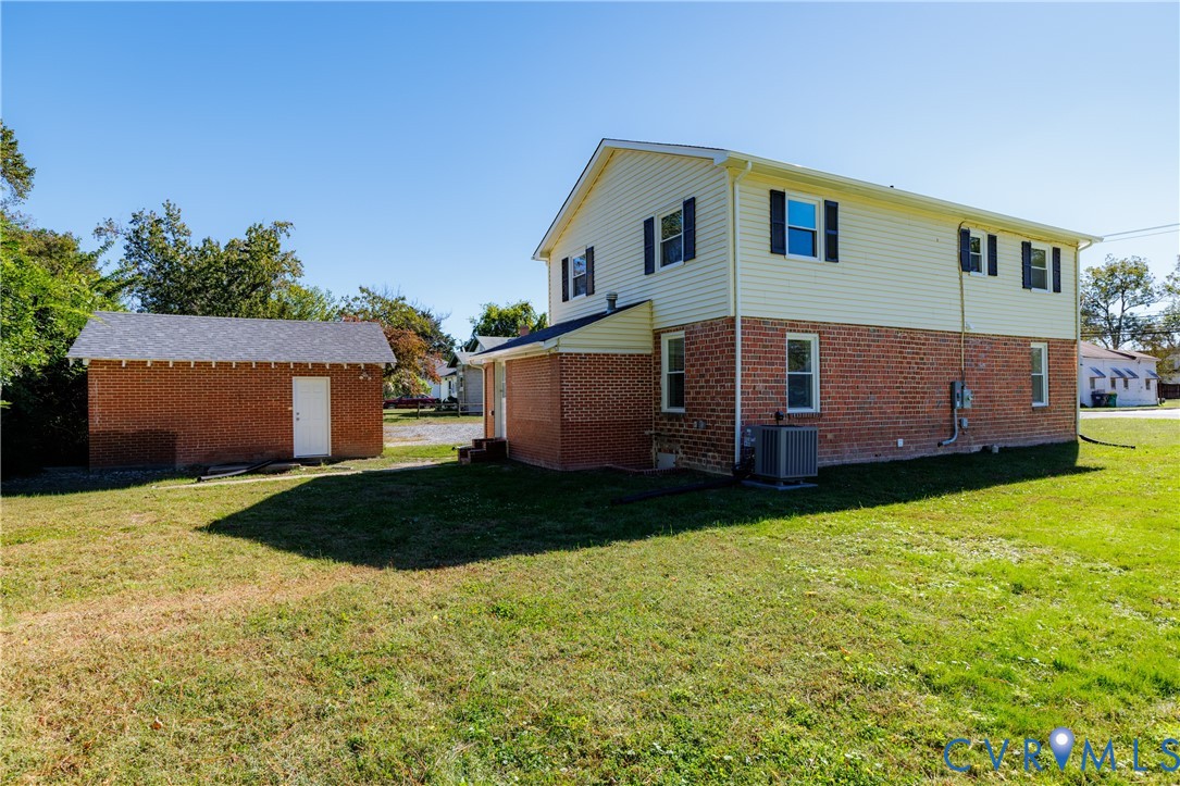 Large yard on a double lot Large yard on a double lot