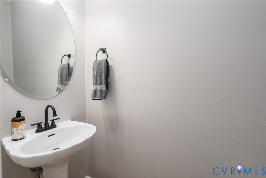 Half bath on first floor