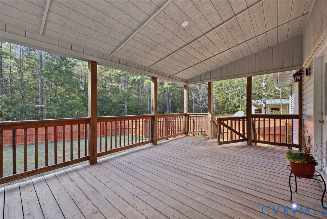Covered Back Deck