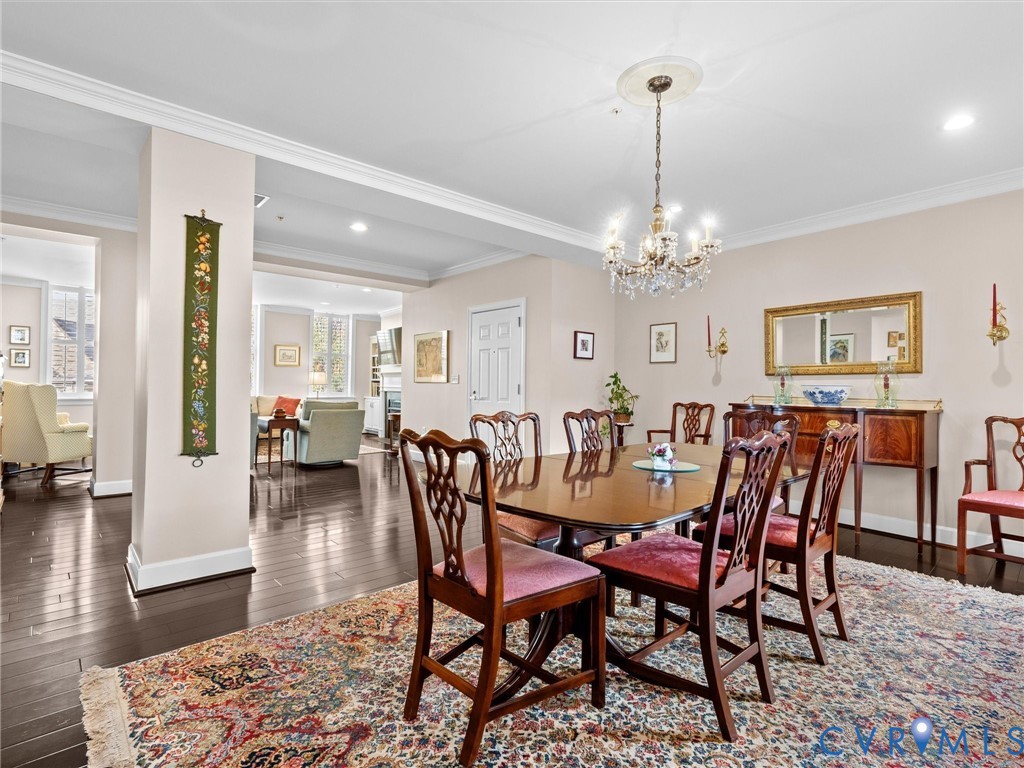 Alternate view of dining room.