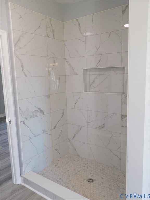 Primary ceramic tile shower