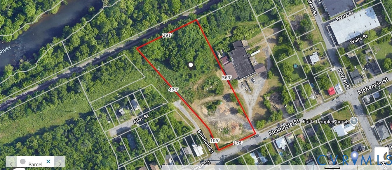 Property Plat Map. Depicting the surveyed boundaries and lot dimensions for the property