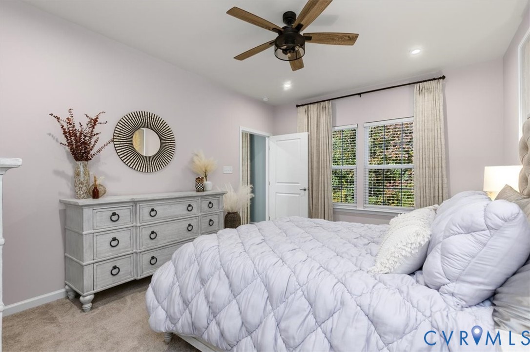 Primary Bedroom with Stain proof/pet proof carpet, En-suite, walk in closet