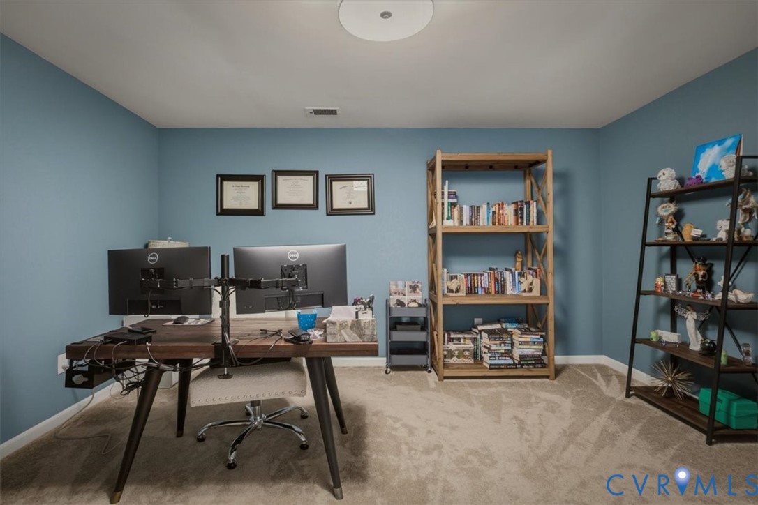 Basement Office, potential 4th bedroom