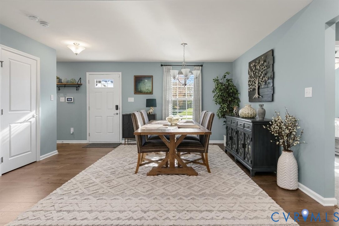 Dining Room with new scratch proof high end LVP