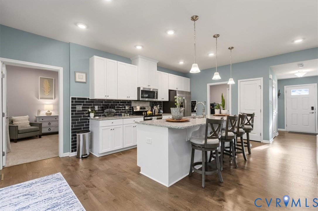 Granite Counters, pantry, large island, new scratch proof high end LVP