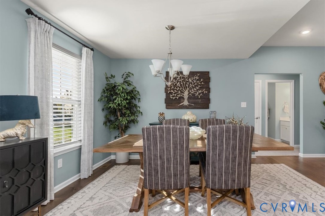 Dining Room with new scratch proof high end LVP