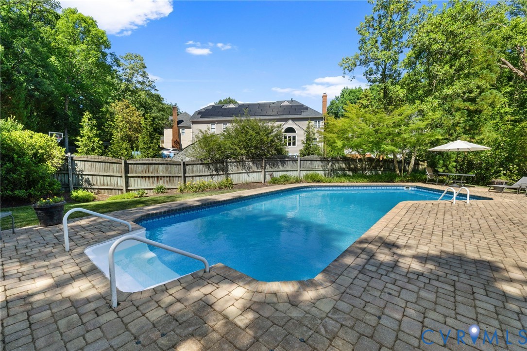Gorgeous Inground Pool with huge paver surround