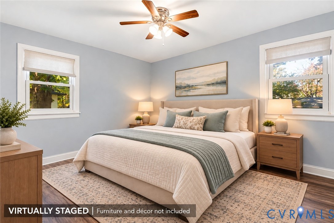 Primary Bedroom-Virtually Stagged