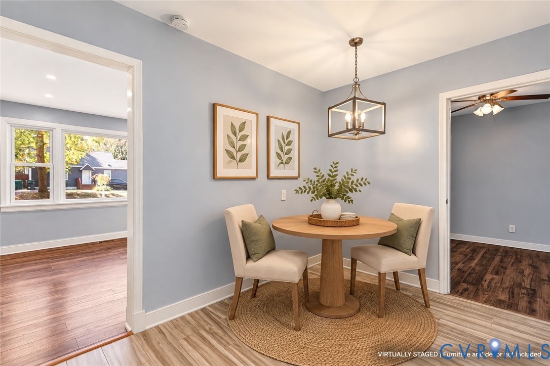 Dining Area-Virtually Stagged