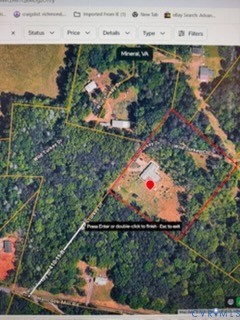 Property Plat Map. Aerial documentation of boundary lines and geographical position of the property