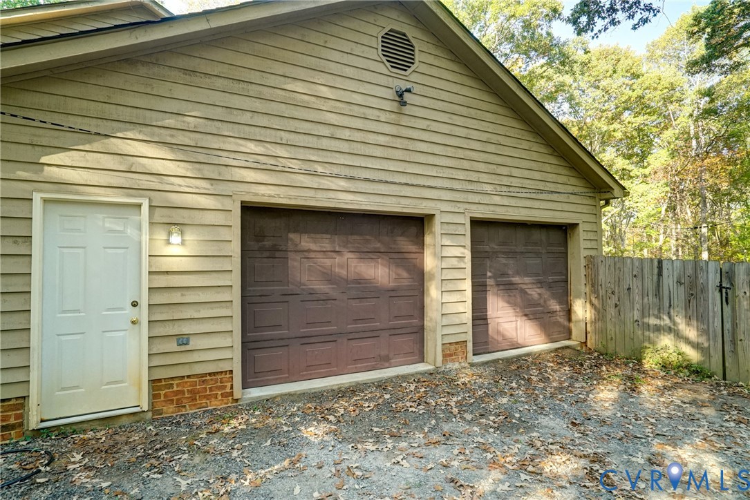 Pedestrian Door Entry to Garage